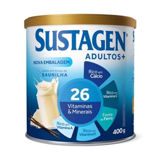 Sustagen Sabor Baunilha 400g em Oferta na Shopee