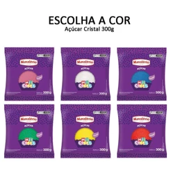 Açúcar Cristal Mil Cores ESCOLHA A COR 300g - Mavalério