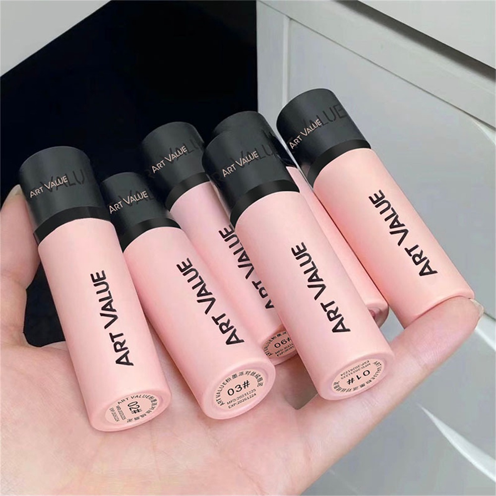 ART VALUE Lip Gloss Cor De Baixa Saturação Beleza E Saúde Clara Veludo Cores Suaves Brilho Labial À Prova D'água Não É F