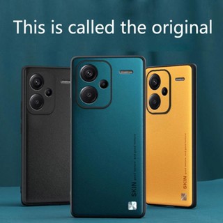 Para Redmi Note 13 Pro Plus Note13 + PU Capa Traseira Em Couro De Silicone Macio À Prova De Choque 12 12turbo 11T Capas Telefônicas