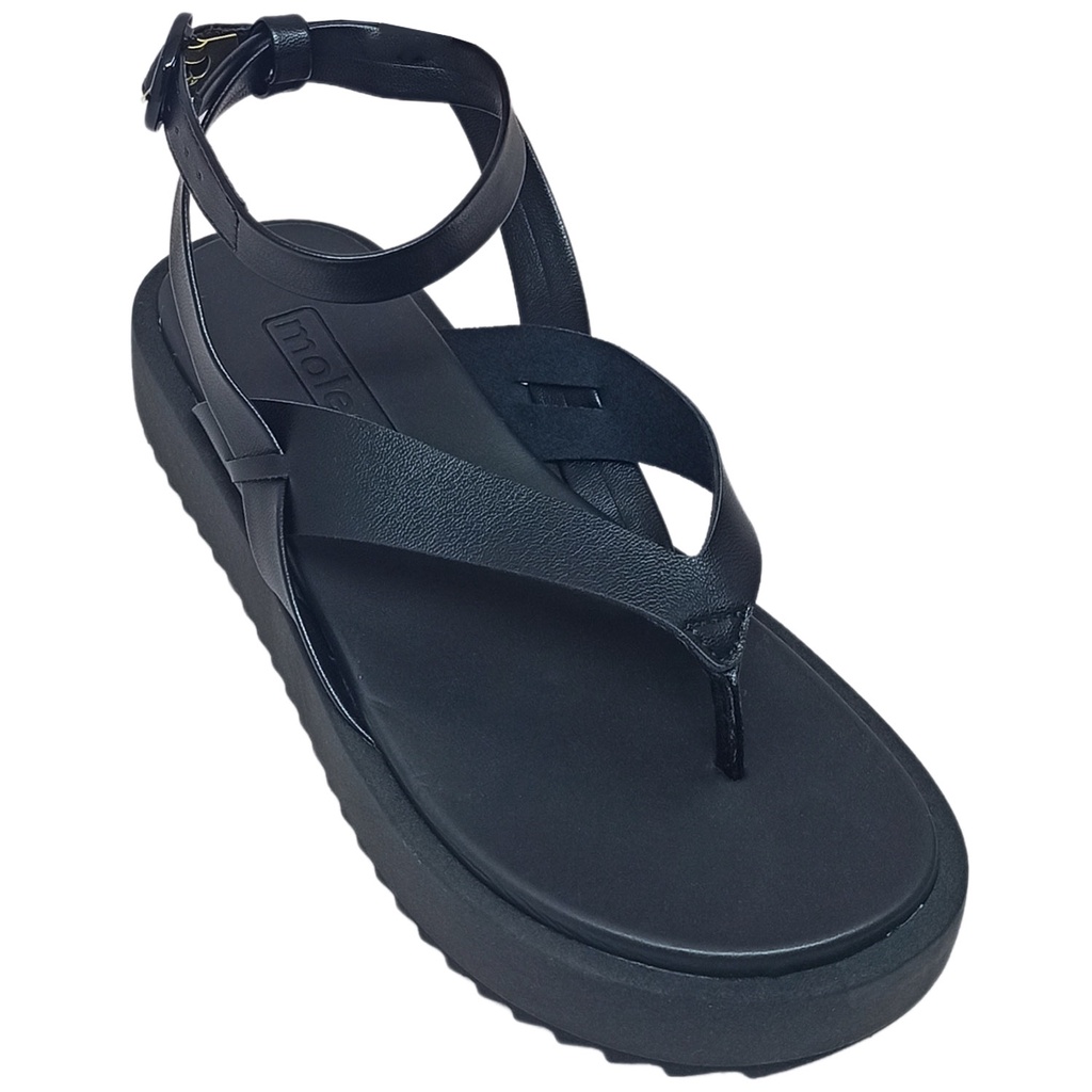 Sandália Moleca Feminina Papete Dedo Flatform Plataforma