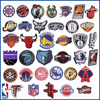 Crocs Jibbitz Equipe De Basquetebol Encanta Sapatos Acessórios De Bricolage NBA LOGO Fivela Tamancos Pinos Para Meninos