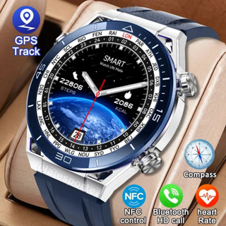 Novo Ultimate Desgin Smart Watch Men NFC ECG + PPG Bluetooth Call Island Pulseira GPS Rastreador De Bússola Smartwatch Business