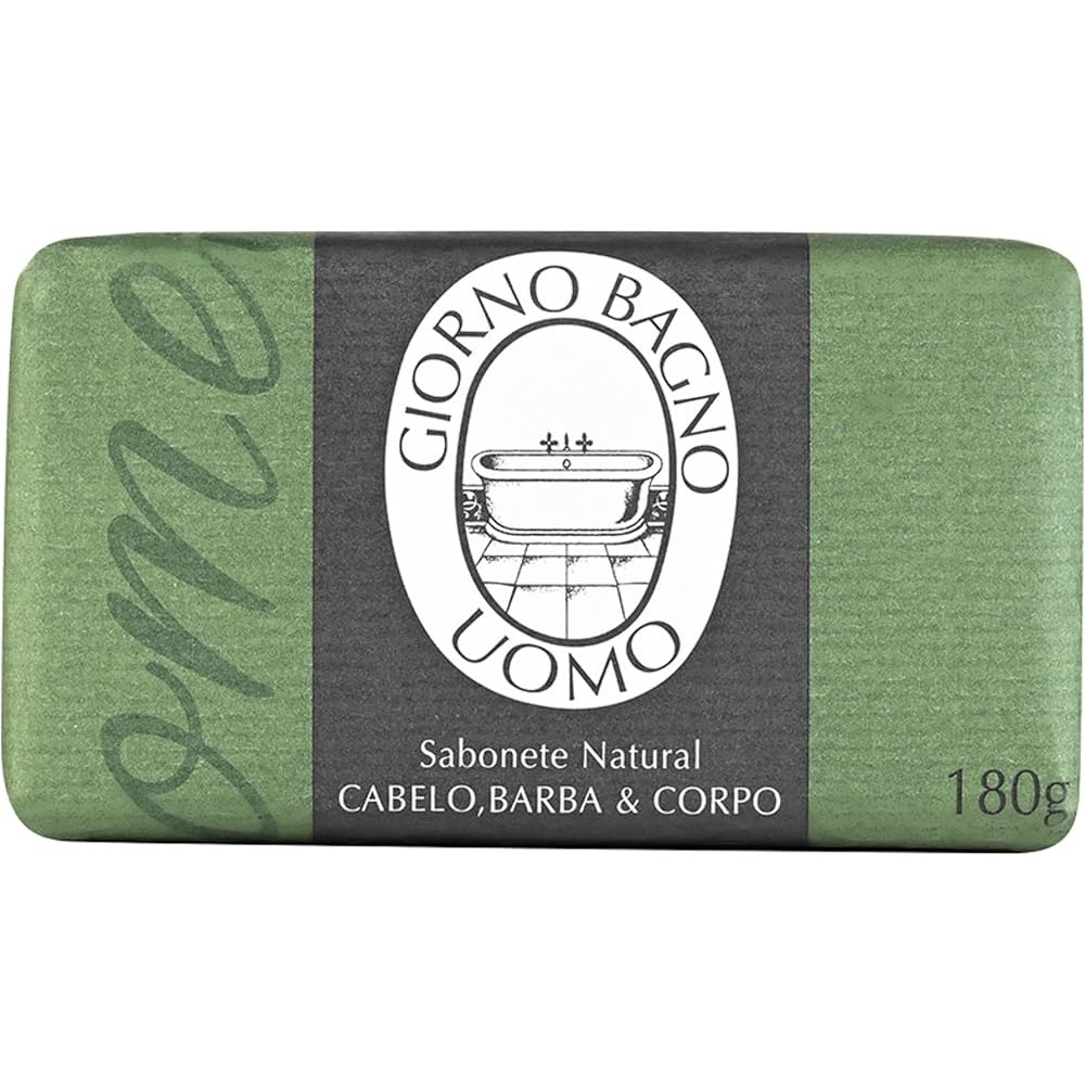 Giorno Uomo Sabonete Em Barra Para Mãos E Corpo Masculino 180G Verde