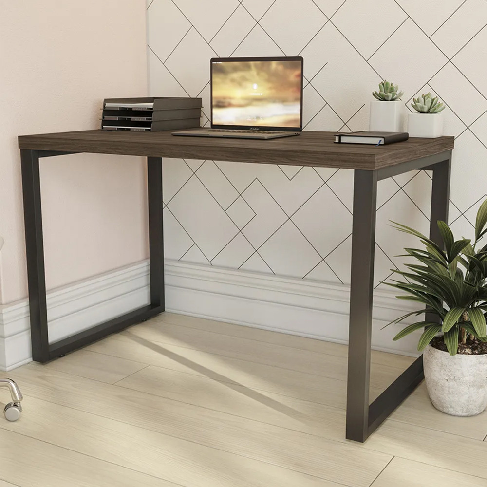 Mesa Escrivaninha Industrial para Escritório 1,20MT Carvalho Munique F120 Kappesberg em Oferta na Shopee