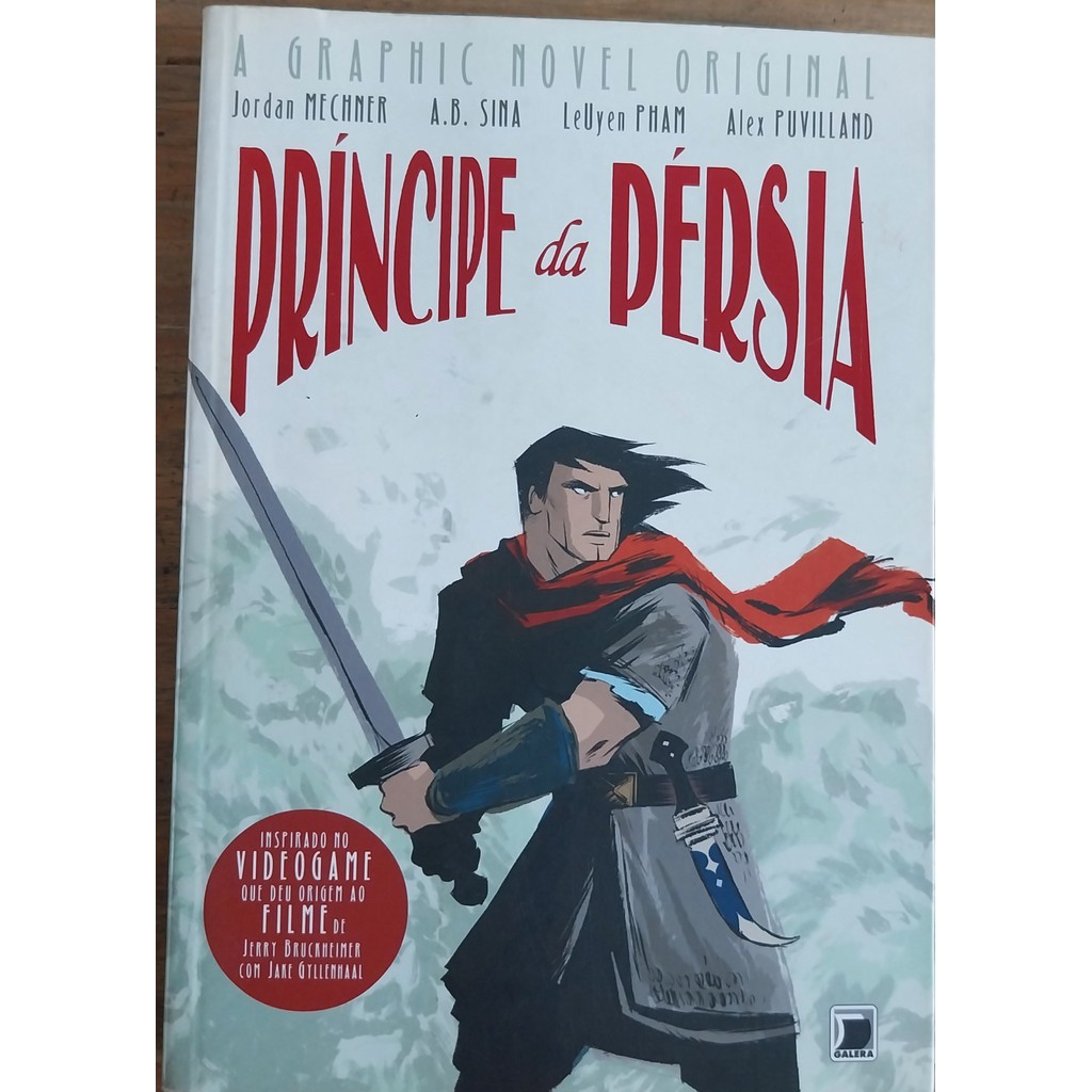 LIVRO, HQ, PRÍNCIPE DA PÉRSIA, GRAPHIC NOVEL ORIGINAL, JORDAN MECHNER, A.B. SINA
