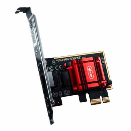 Placa de Rede para PC PCI Express RJ45 10/100/1000/2500 Mbps KNUP - KP-PL907 em Oferta na Shopee