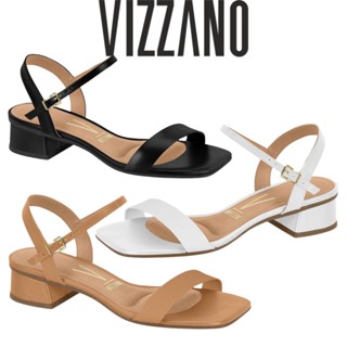 Sandália Feminina Vizzano Salto Bloco Baixo Grosso Básica 4cm Saltinho ORIGINAL em Oferta na Shopee