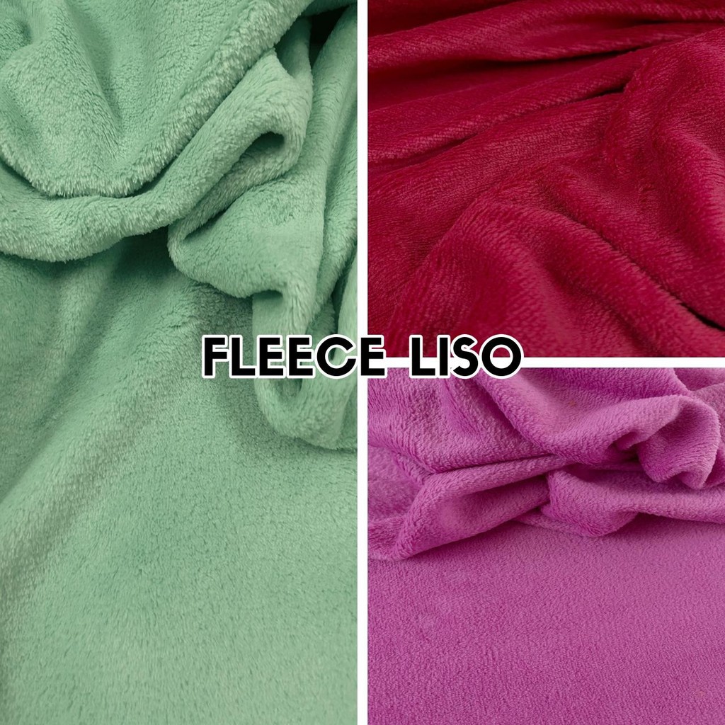 5 Metros Tecido Fleece Liso - Manta Microfibra Pijamas Cobertores (5m x 1.60m) em Oferta na Shopee