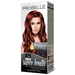 Coloração Super Bonita 7.4 - Louro Médio Acobreado Probelle probelle