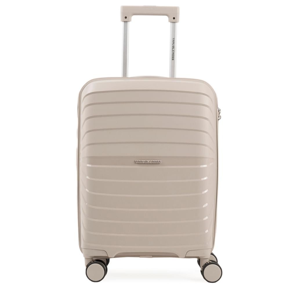 Mala de Viagem Pequena 10 Kg Polipropileno 4 Rodas Rover Off White em Oferta na Shopee