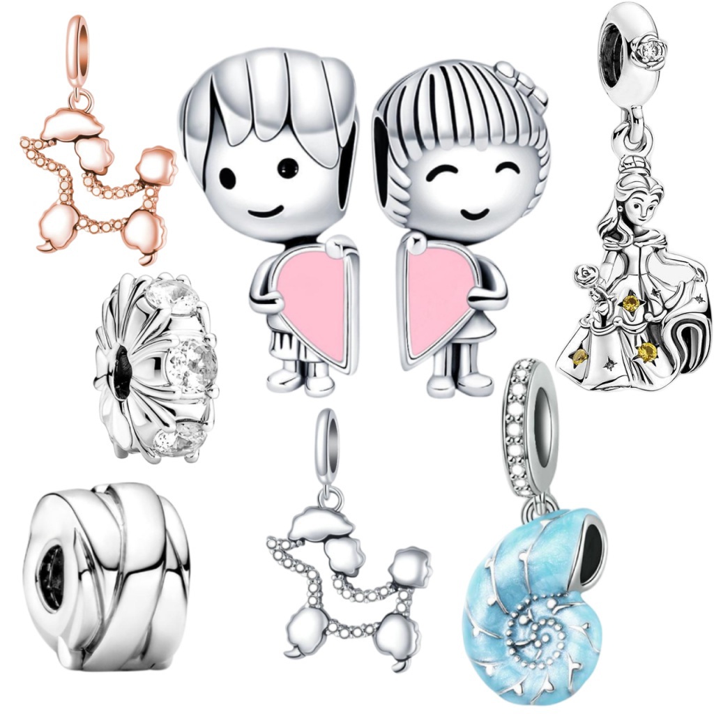 Berloque Pulseira 925 Joias de Prata Coleção Meninos e Mulheres Pulseiras Feminina Pingente