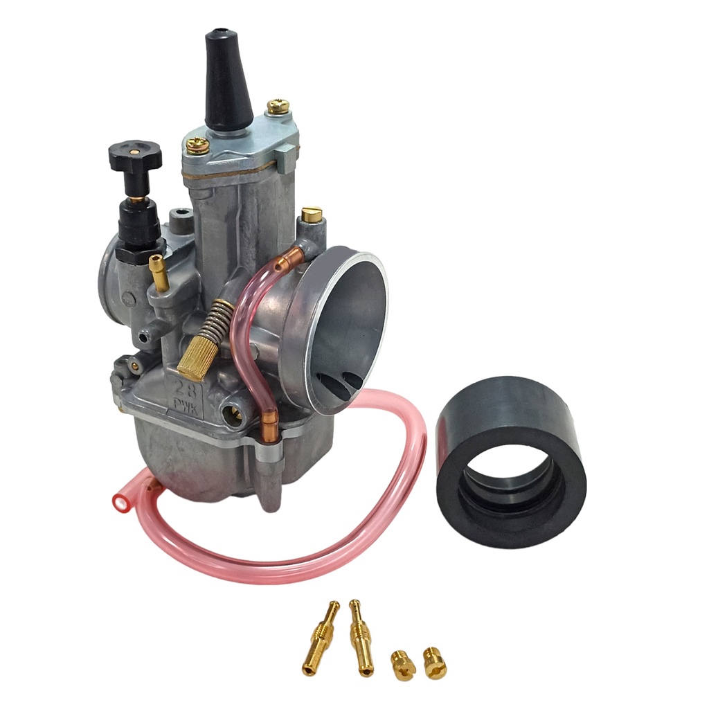 Carburador 28mm Universal Modelo Koso PWK Keihin com Powerjet Cg 125 Xlr 125 Nxr 125 Cg 150 Nxr 150