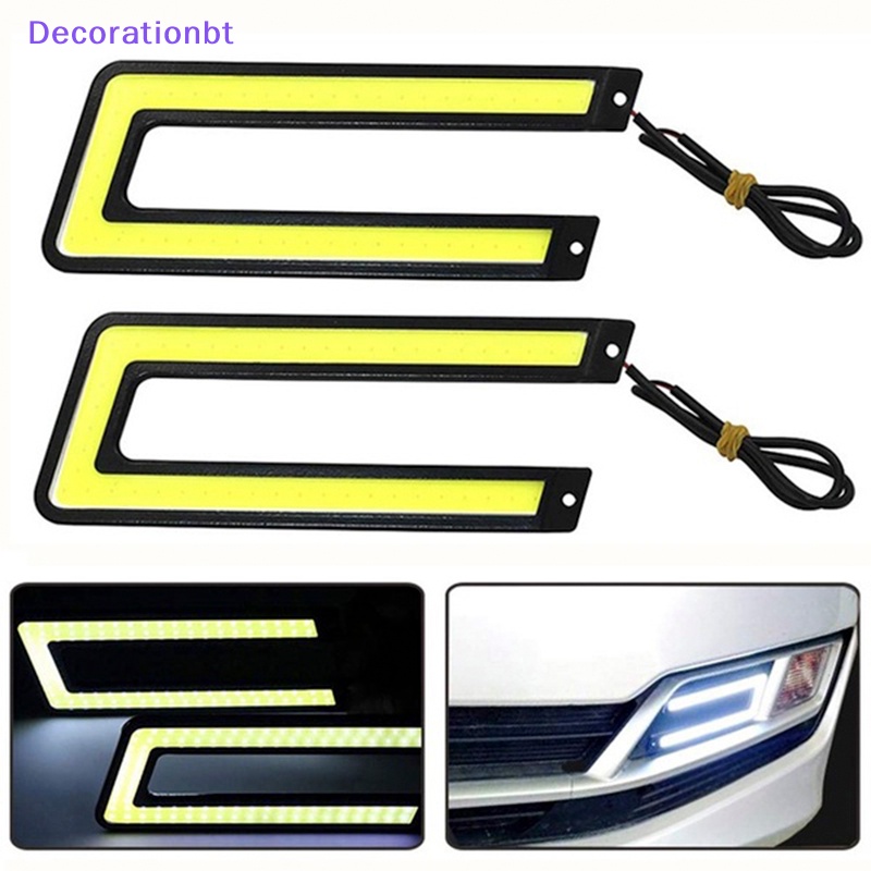 Decorationbt 1PC Em Forma De U De 12V LED COB Carro Auto DRL Dirigindo Luz De Nevoeiro Diurna De Funcionamento Diurno Novo