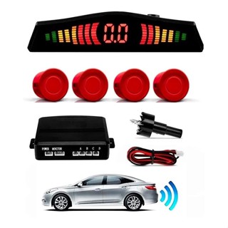 Sensor Re Estacionamento Aviso Sonoro Display Vermelho 22mm