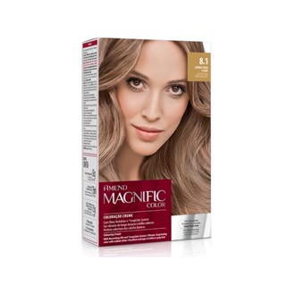 Coloracao Creme 8.1 Louro Cinza Claro Magnific Color Amend
