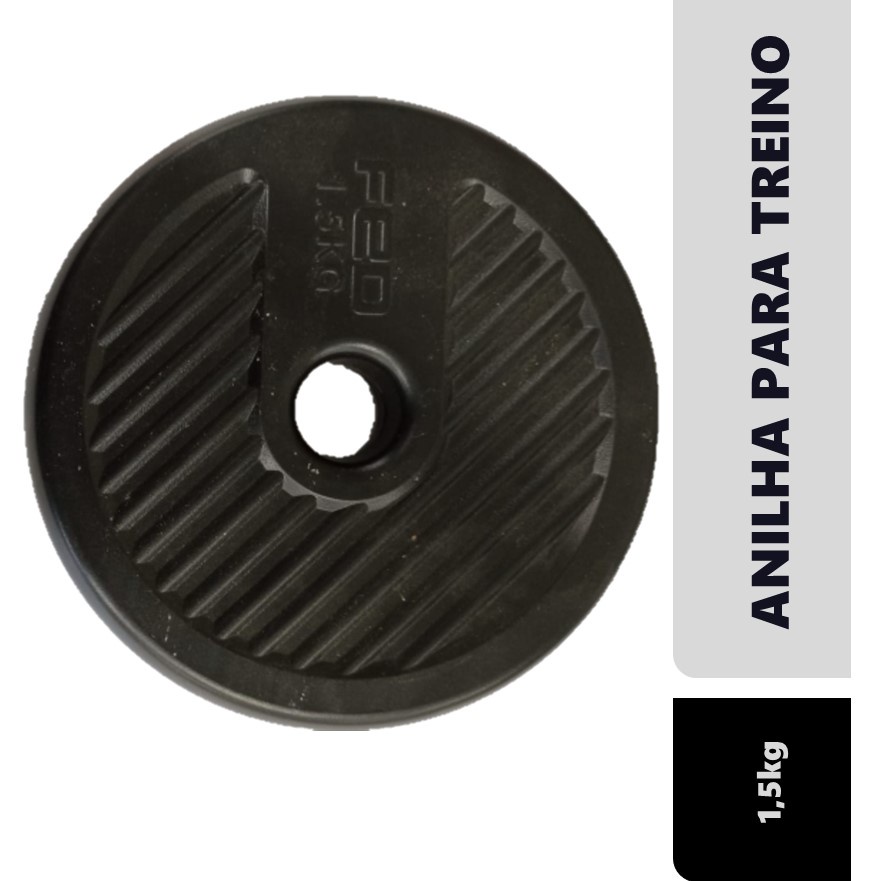 Anilha De 1,5kg Peso Academia Treino Aquecimento