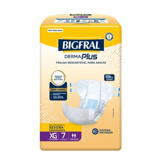 Fralda Geriátrica Bigfral Derma Plus XG com 7un