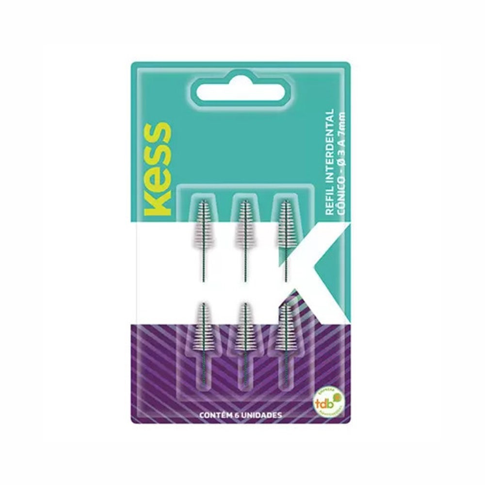 Escova Interdental Kess Cilindrico Com Refil em Oferta na Shopee
