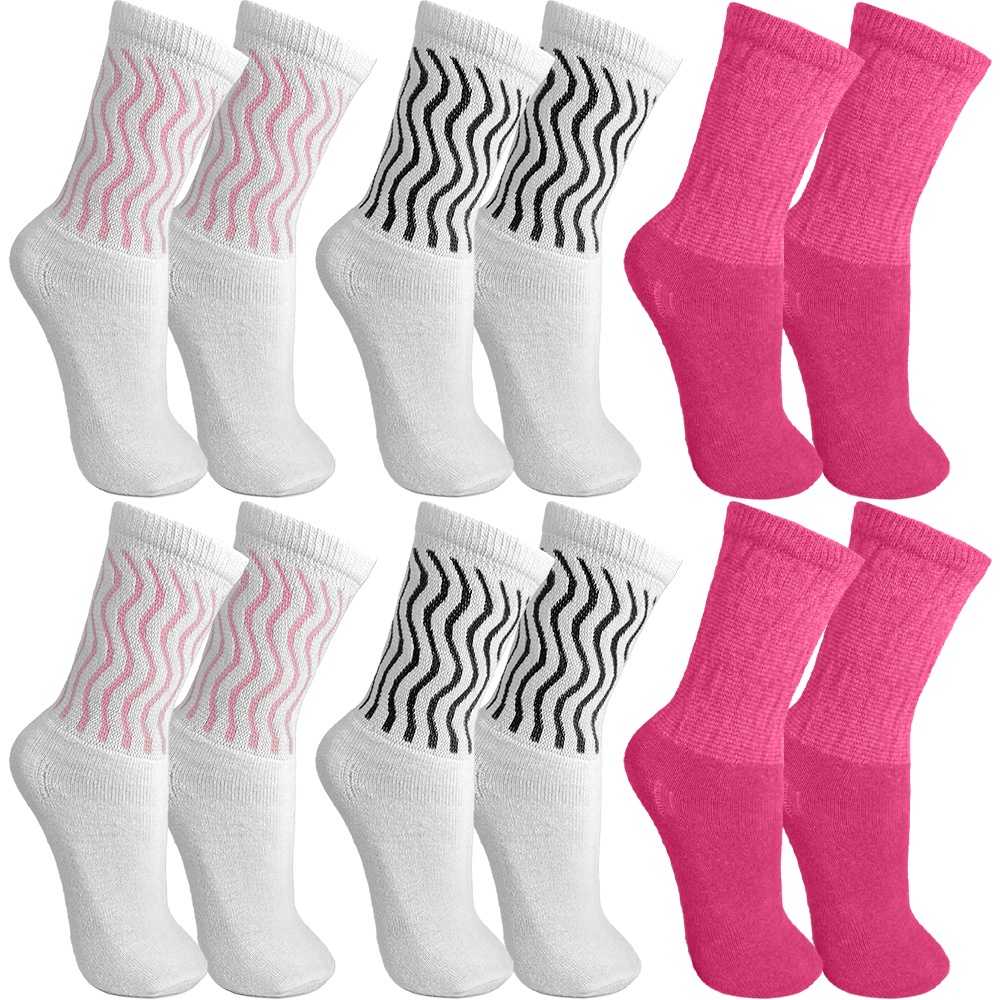 Kit 6 Meias Aeróbica Esportiva Feminina Cores 34/39 - Advance