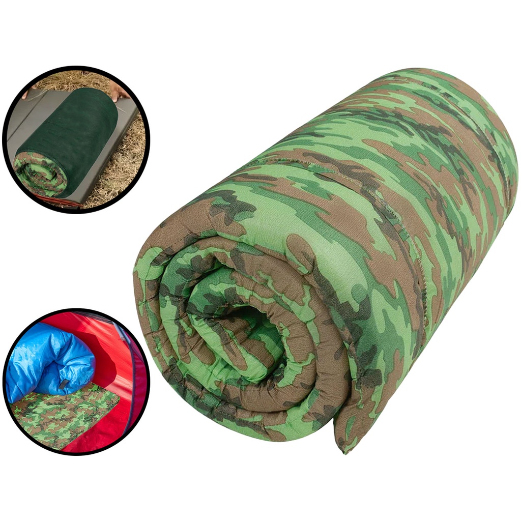Colchonete Acampamento Camping Solteiro 185cm Colchão Retiro Mor 009087 em Oferta na Shopee