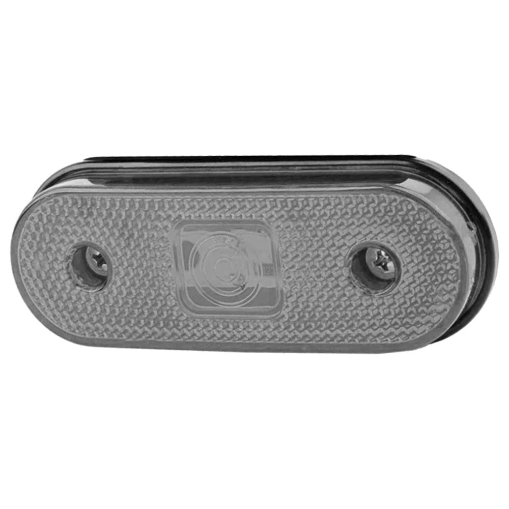 Lanterna Lateral Led Cristal Para Carreta 12V / 24V Sem Suporte