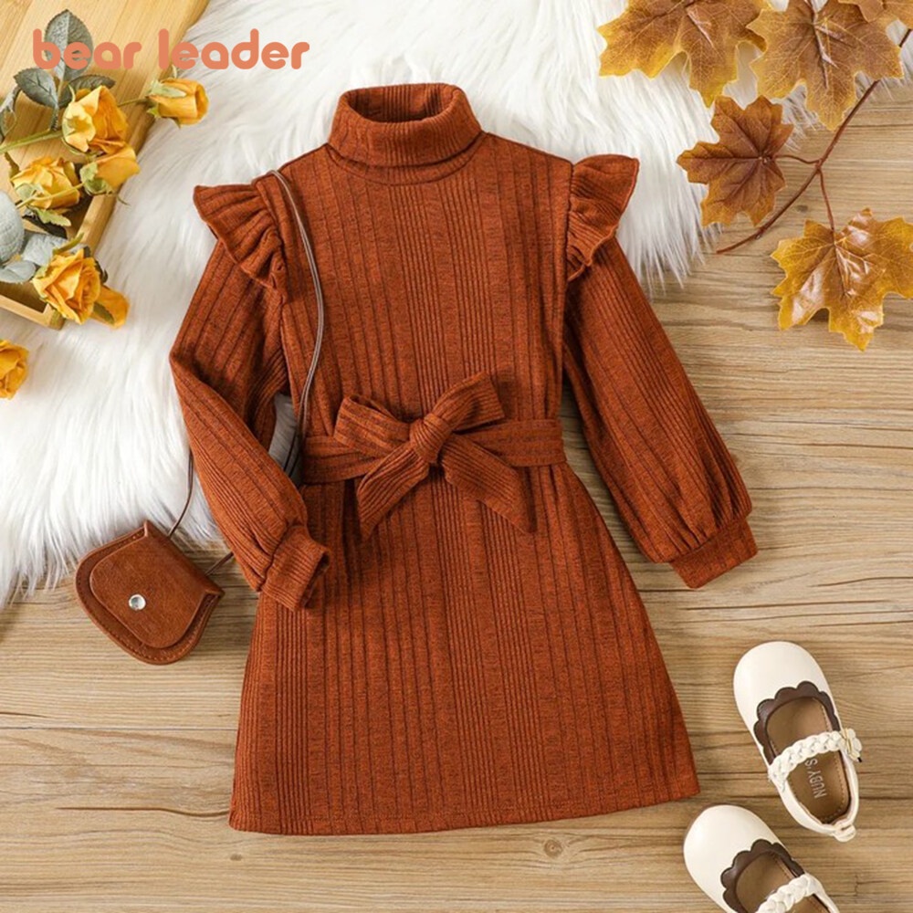 Vestido Menina Manga Voadora Longa - Inverno