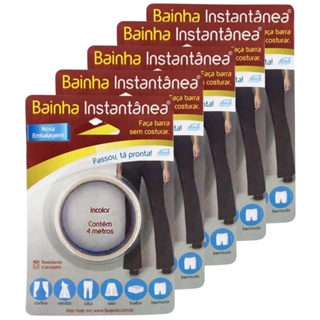Kit 05 Fitas Bainha Instantânea Magica Faça Barra Sem Costuras em Oferta na Shopee