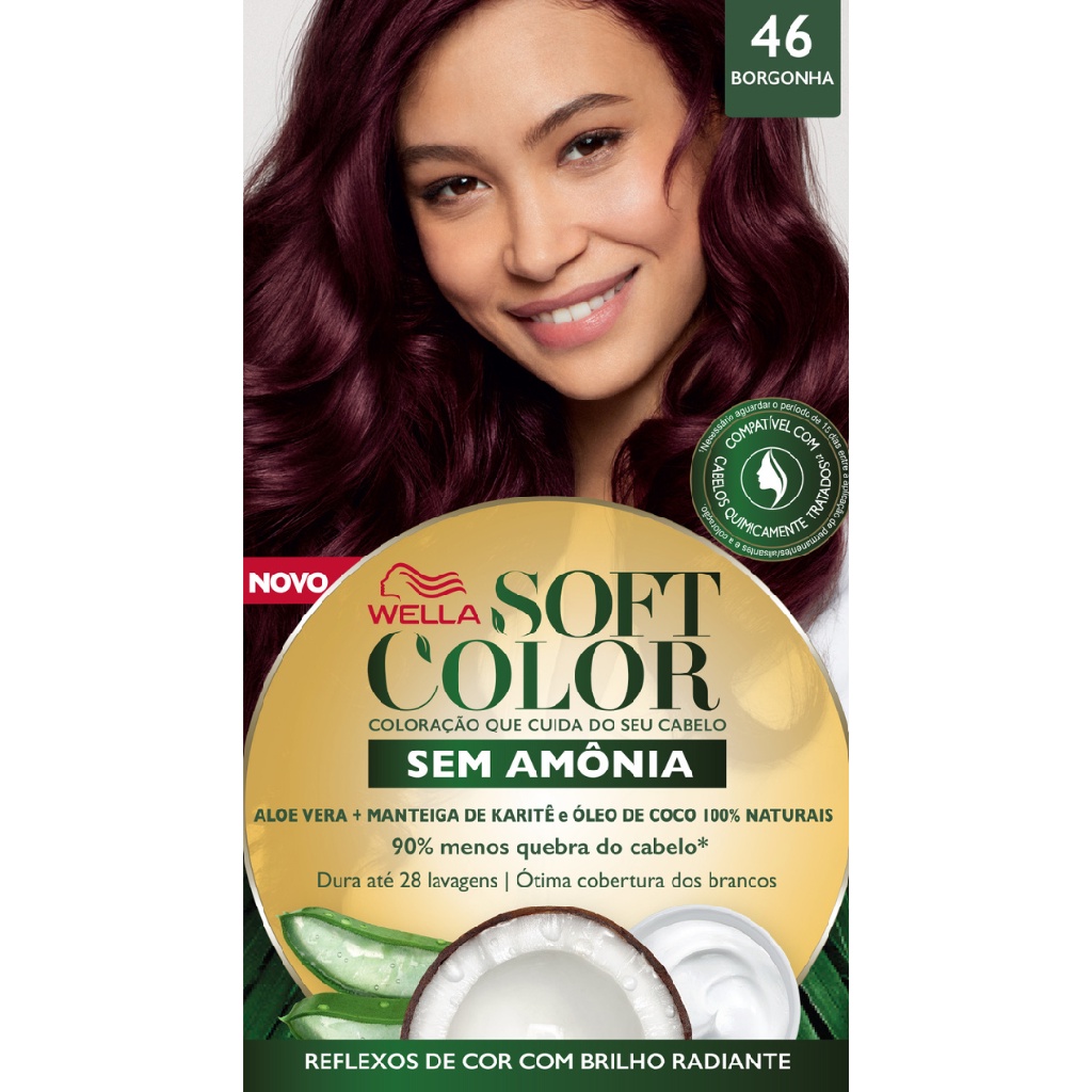 Tinta De Cabelo Soft Color Borgonha 46