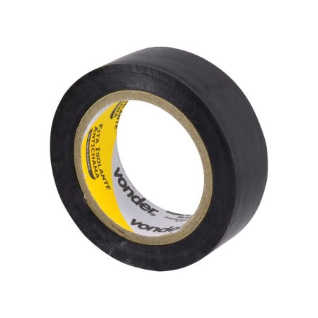 Fita isolante Antichama 19,0 mm x 10 metros Preta - VONDER em Oferta na Shopee