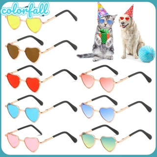COLORFALLC Cat Óculos De Sol Para Cães , Animais De Estimação Party Cosplay , Fotográficos Em Forma De Coração em Oferta na Shopee
