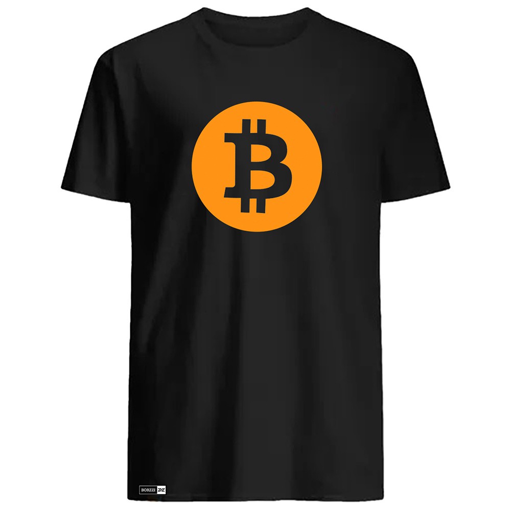 Camisa Camiseta Bitcoin Criptomoeda Moeda Virtual Dinheiro Futuro Blusa 100% Algodão de Qualidade