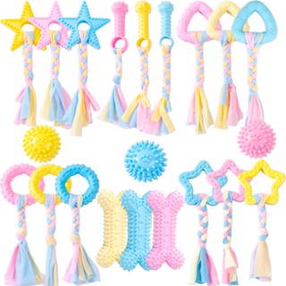 Brinquedos Para Cães De Estimação Mastigar Pequenos Com Nó TPR Resistentes À Mordida Dentes Molar Limpeza Dos Suprimentos Interativos Treinamento De