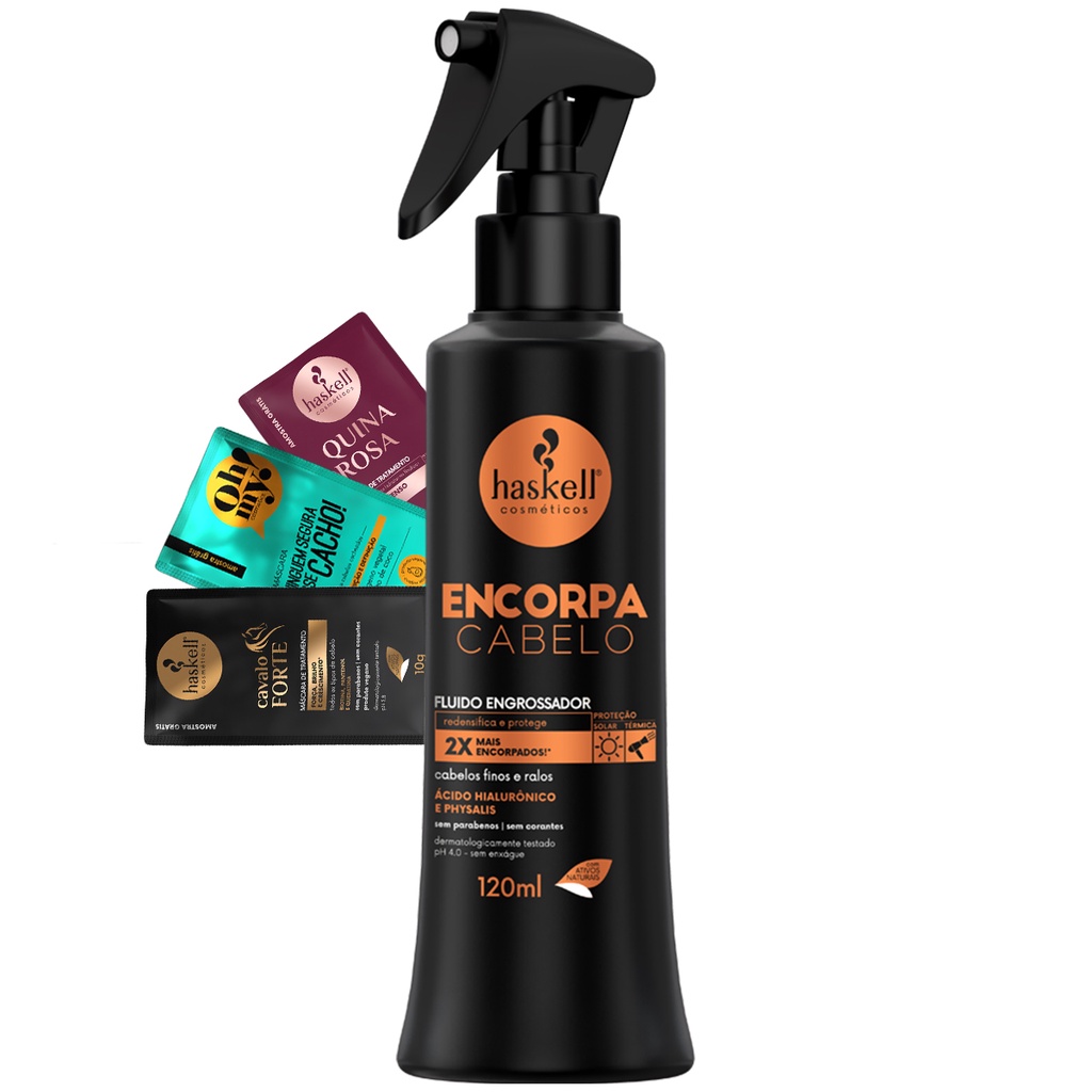 Fluido Finalizador 120ml Haskell Encorpa Cabelo em Oferta na Shopee