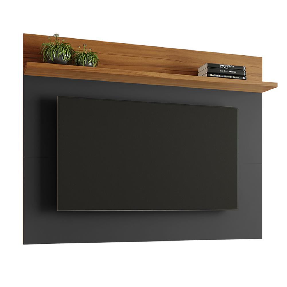 Painel Para TV Smart até 50 Polegadas NT 1185 Notável Preto/ Freijó Trend 1,35m em Oferta na Shopee