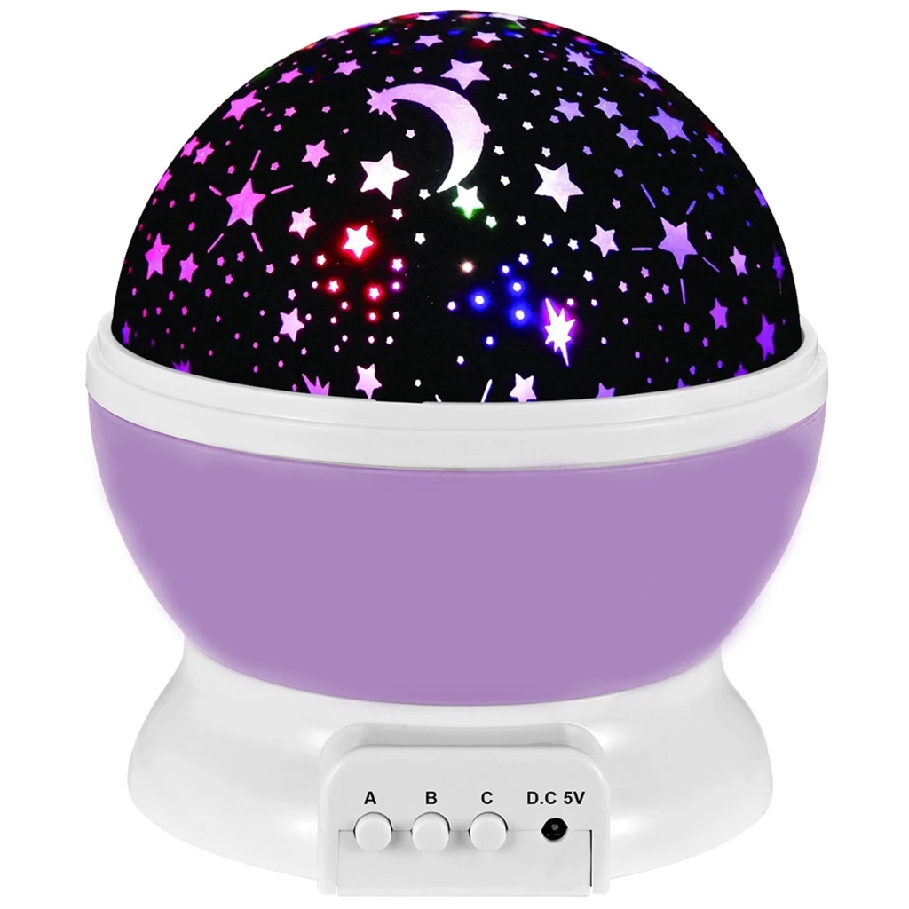 Luminária Projetor Estrela  Gira 360º Galaxy Abajur Giratório Star Master Lua Estrela