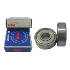 Kit Conjunto 2 Rolamentos 608 ZZ C3 8x22x7mm NSK Original Alta Rotação Skate Patins Ventilador Motor