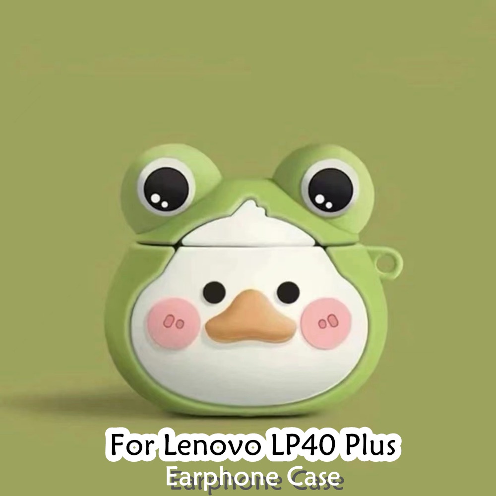 Capa De Fone De Ouvido Frontal Tendência Para Lenovo LP40 Plus , Legal Com Padrão De Desenho Animado , Silicone Macio ,