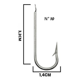 Anzol 65732ES Marine Sports Caixa c/ 100peças nickel Profissional em Oferta na Shopee