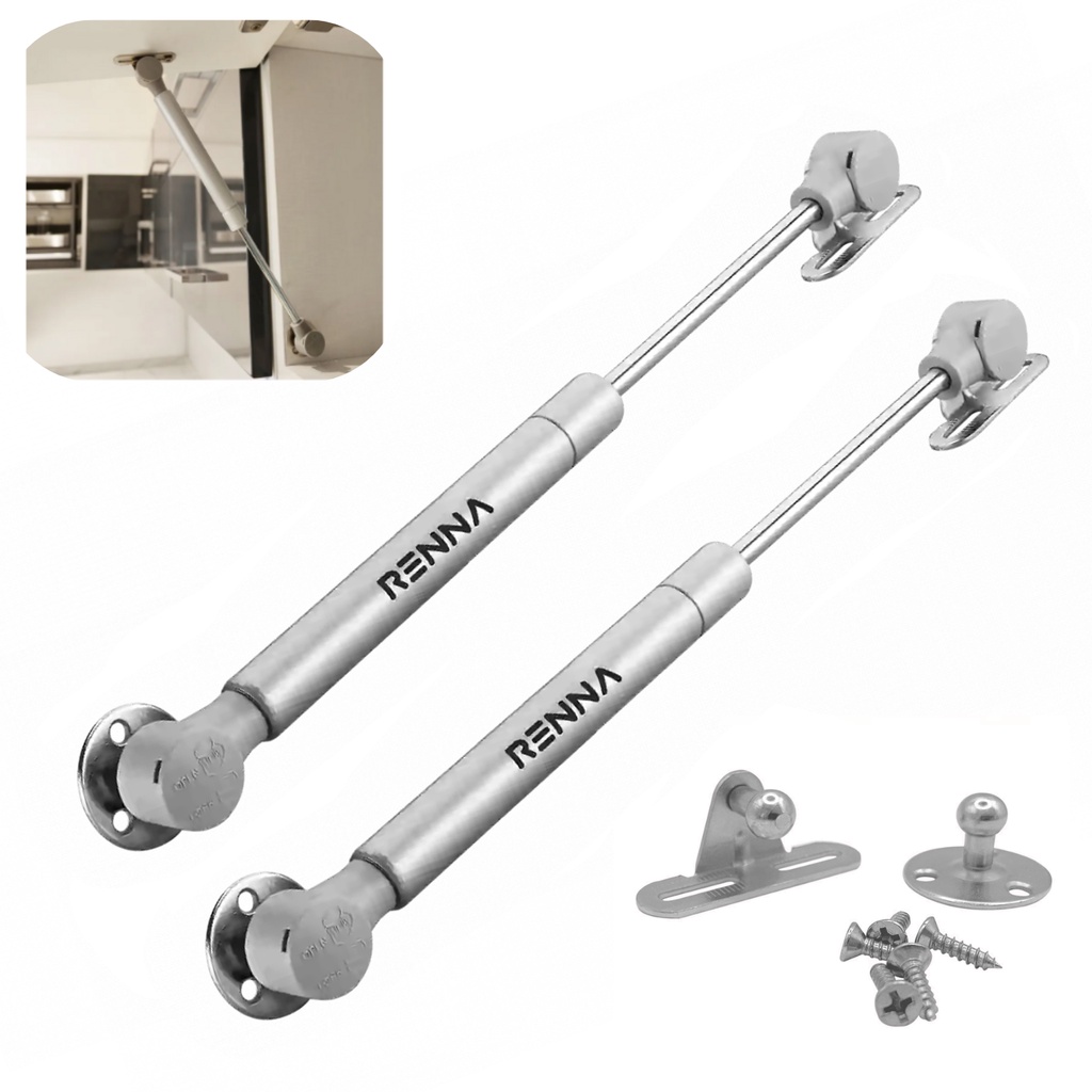 Kit 2 PEÇAS Pistao A Gas Porta De Armários com Amortecedor Abre Pra Cima em Oferta na Shopee