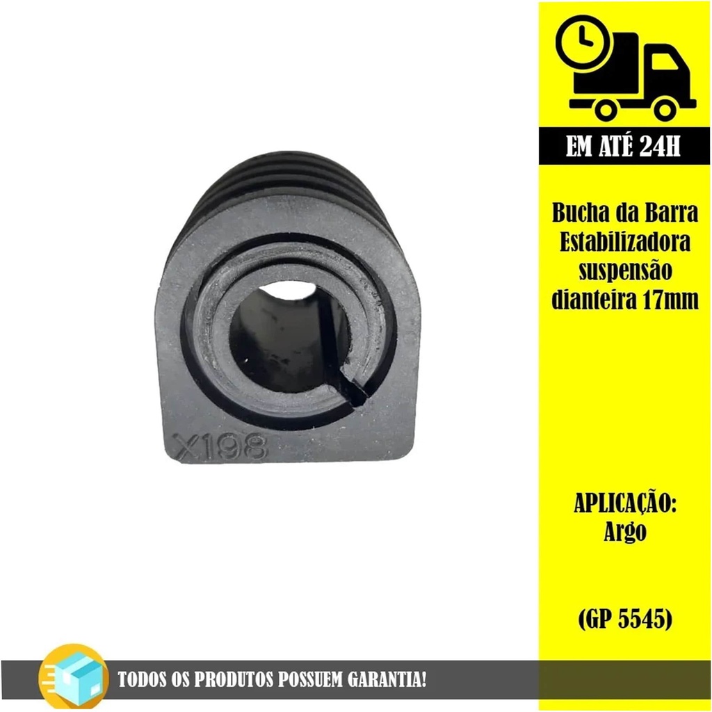 Bucha Da Barra Estabilizadora Suspensão Dianteira 17mm Argo (GP5545)