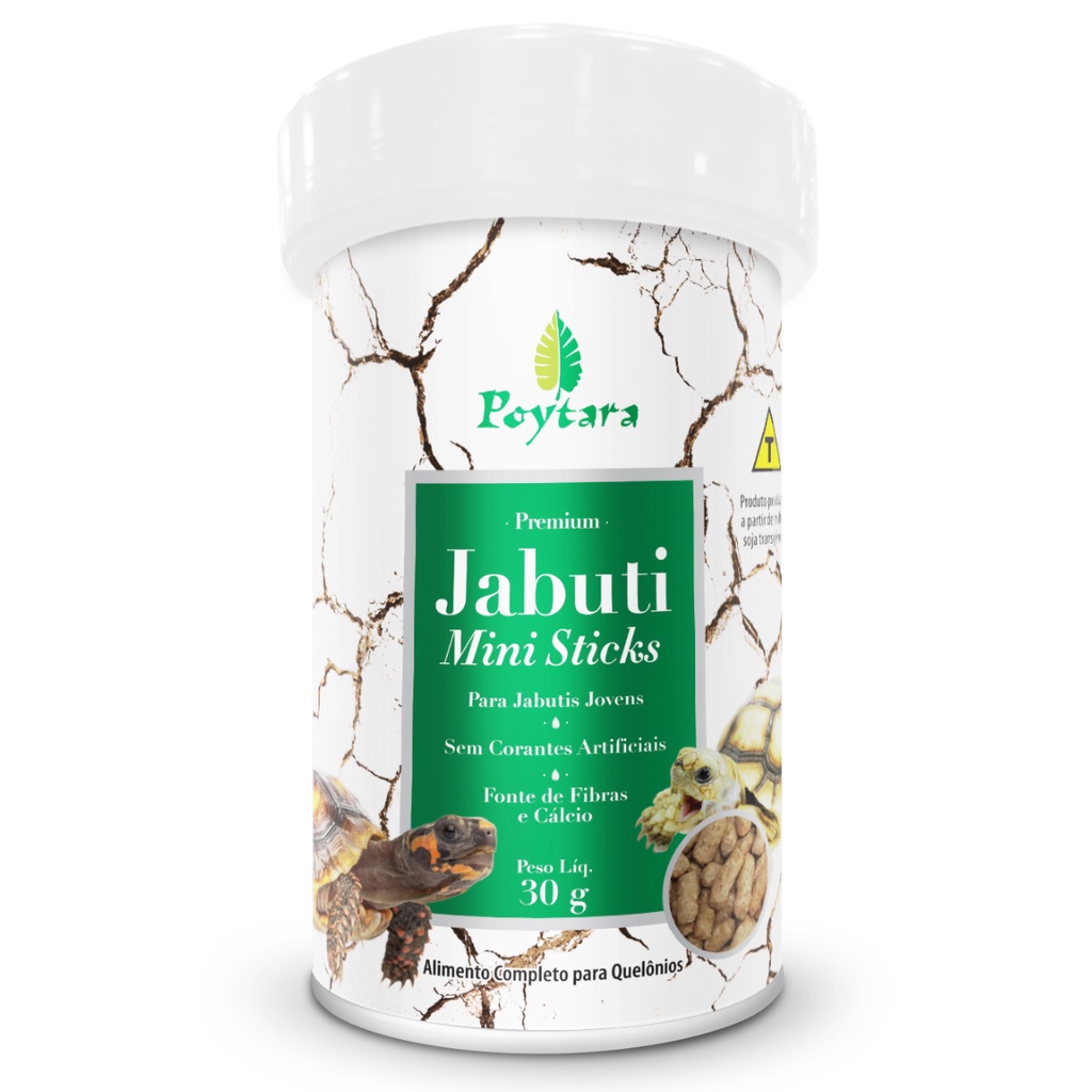 RAÇÃO POYTARA JABUTI MINI STICK 30G