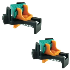 Kit 2 Grampos Sargento Angular 90 Graus Wolfcraft 305100 Para Fixação De Cantos Em Madeira
