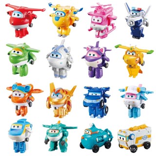 36 Tipos Super Wings 2 "Escala Mini Transforming Anime Deformação Avião Robô Figuras de Ação Transformação Brinquedos Para Crianças Presentes
