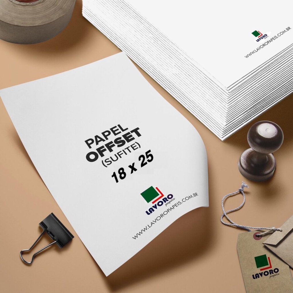Papel Offset Sulfite 90g 18 x 25 125 Folhas em Oferta na Shopee