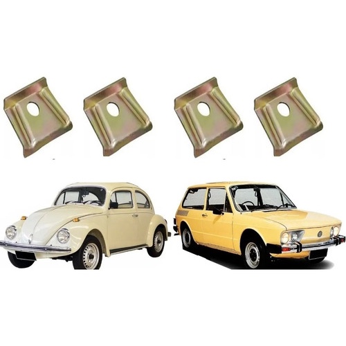 Chapa Fixar Tanque Fusca Brasilia Variant 4 peças