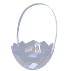 Cesta Ovo de Acrílico Cristal - 1 unidade - Festplastik - Rizzo