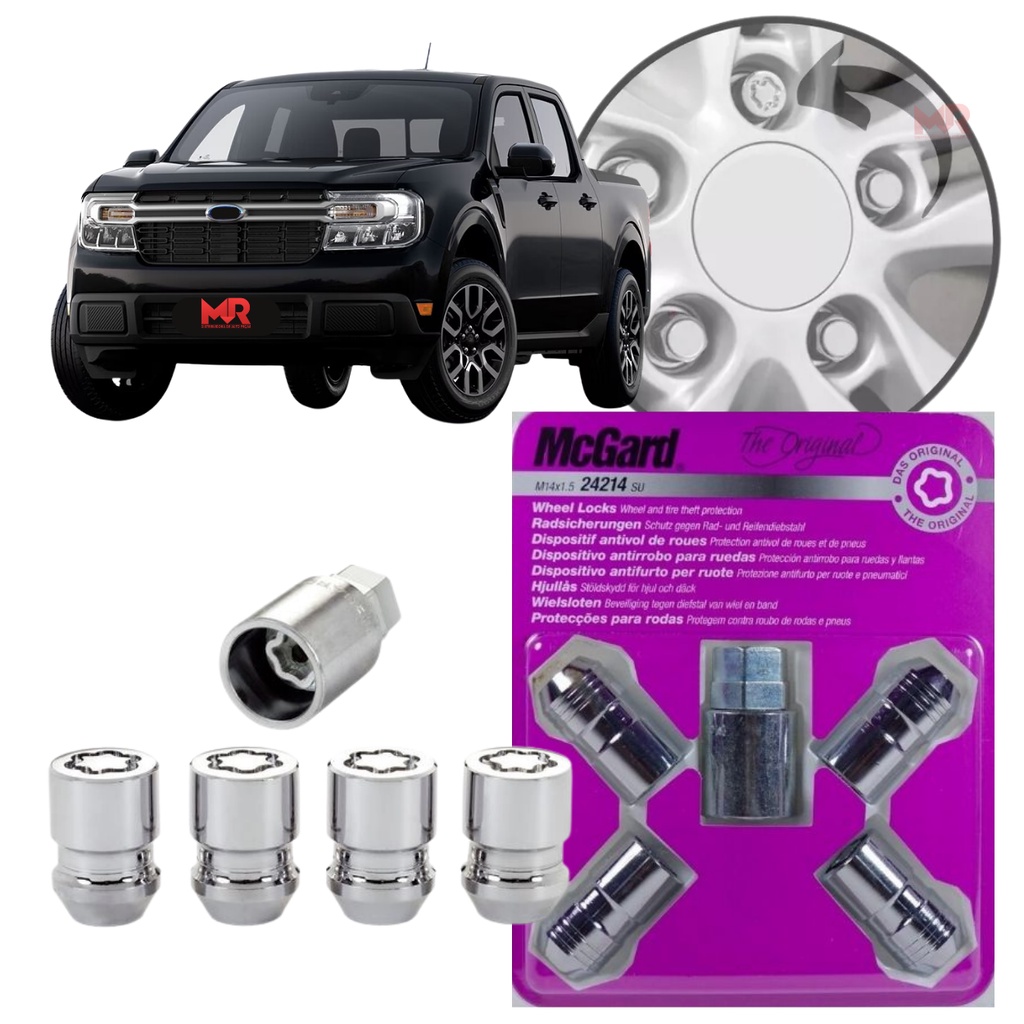 Kit Trava Antifurto Parafuso Roda Mcgard Maverik 2023 2024