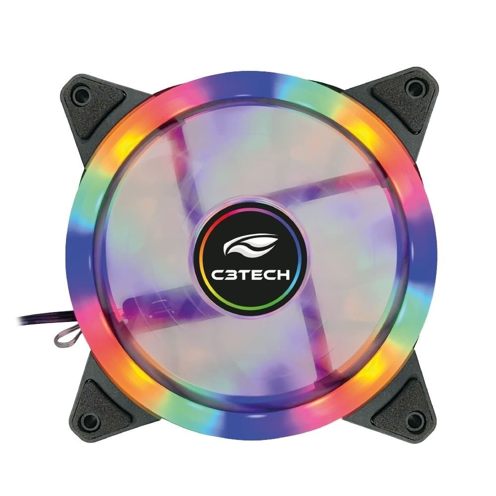 Cooler Fan Rgb 5 Cores Super Refrigeração E Silencioso 120mm