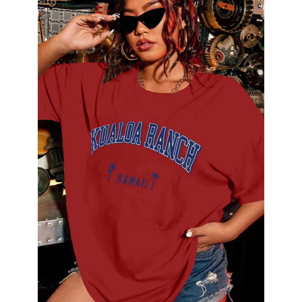 Camiseta Old School Casual Moderna Streetwear Blusa Estilosa Oversized Estampada Hawaii Despojada